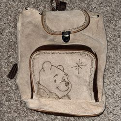 Weenie The Pooh Sueded Leather Mini Backpack 