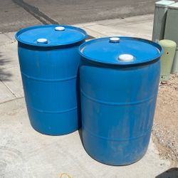 Blue Barrels