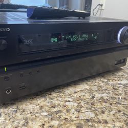Powerful Onkyo 7.2  Receiver With Hdmi Inputs 