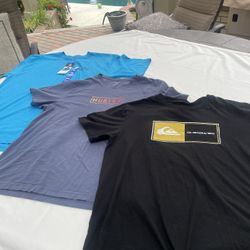 SZ L Men's Shirts-Quicksilver, Hurley, Hang Ten