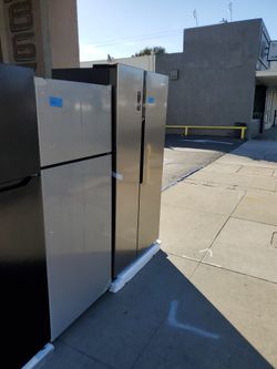 Stainless Refrigerator  Side By Side New $850