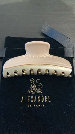 ALEXANDLE DE PARIS rhinestone hair claw clip