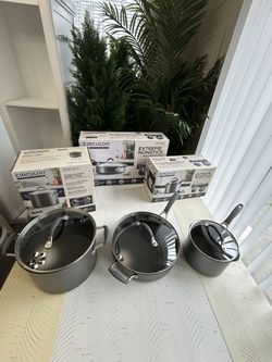 Circulon A1 Series ScratchDefense Nonstick Cookware Set – 6 Pieces (Stockpot, Sauté Pan & Straining)