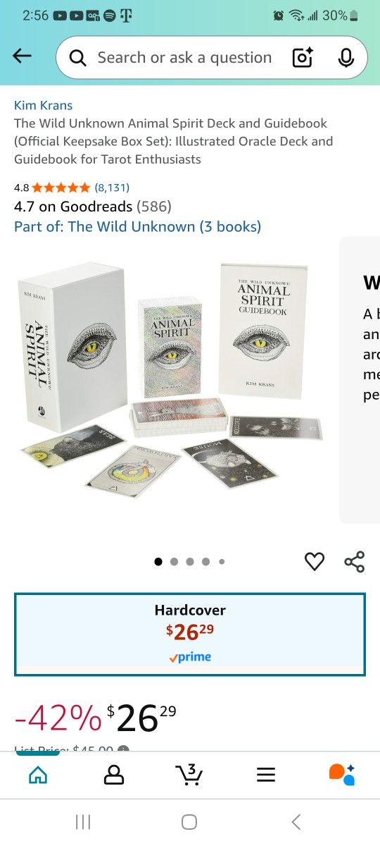 The Wild Unknown Animal Spirit Deck and Guidebook (Official Keepsake Box Set): Illustrated Oracle Deck and Guidebook for Tarot Enthusiasts