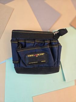 MagnoGrip Magnetic Tool Pouch Blue Black Belt Clip Organizer