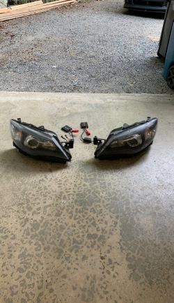 2010 WRX STI headlights with OLM xenon HID conversion kit