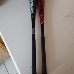 Pair Of Rawlings Bats Pre-Owned 