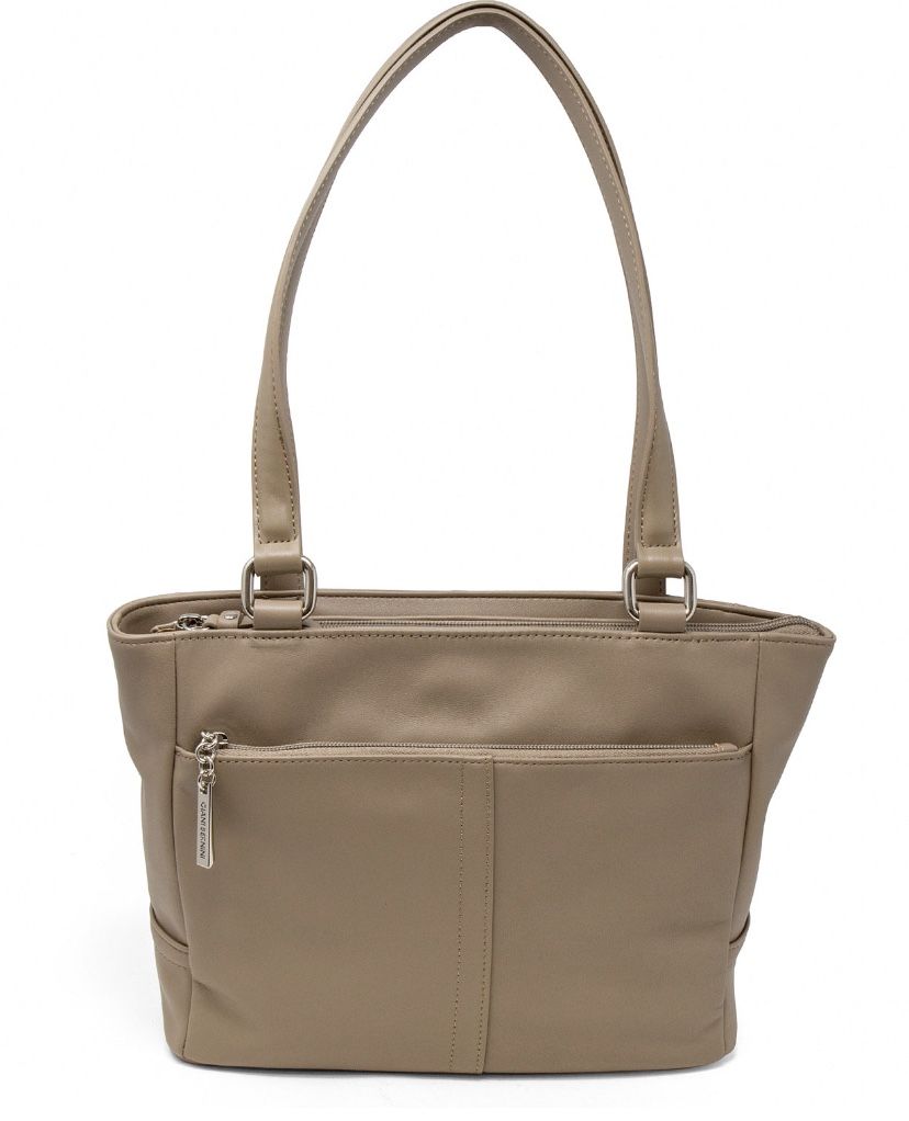 Giani Bernini- Nappa Classic Leather Tote Bag - Cappuccino Color - Like New