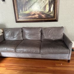 Room and board leather Couch
