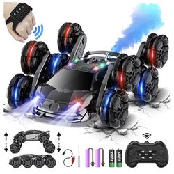 8WD 2.4GHz Gesture Sensing, Cool Spray, Rotation RC Car with Lights and Music