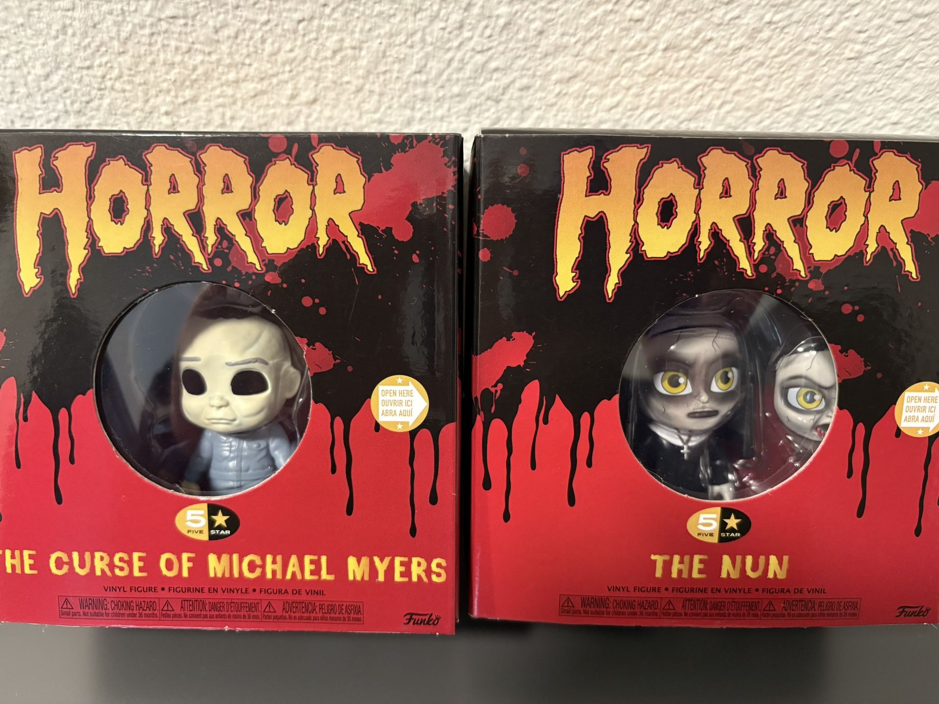 Michael Myers and The Nun Vinyl Action Figures