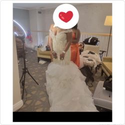 Beautiful Custom Wedding Dress Size 12