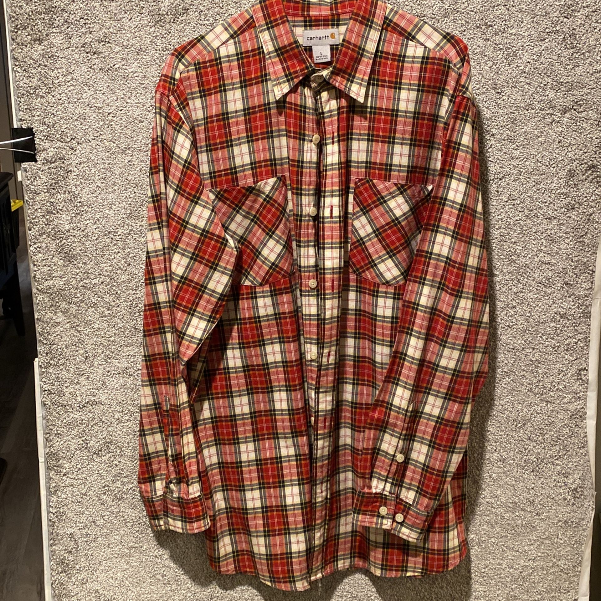 Carhart Plaid Shirt Large
