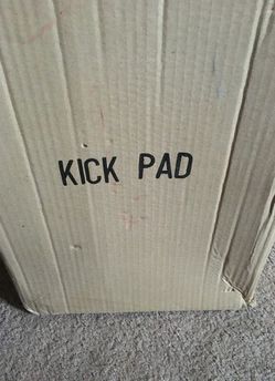 Kick pad, bass pad and kick pedal for drums