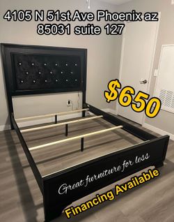 Queen size led bed frame brand new