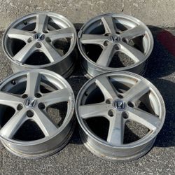 Honda 16-inch aluminum wheels 5x114.3mm lug pattern