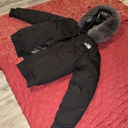 Black Northface bomber 