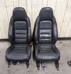 2007 Corvette black leather seats