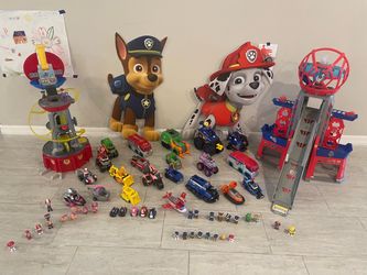 Large PAW Patrol Toy Collection with Playsets