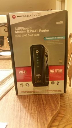 Motorola modem and wi-fi router
