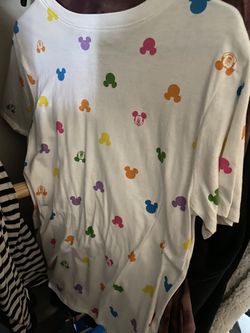 Disney Mickey and money shirts Large woman’s