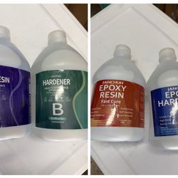 2 gallons of new epoxy resin and hardener
