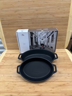 NEW Staub 2-Piece Ceramic Oval Baking Dish Set - 40 Available
