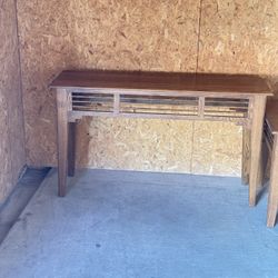 Walnut Slatted Wood Furniture 