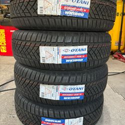 (4) - 225/60/17 Otani WK1000 Snow Tires