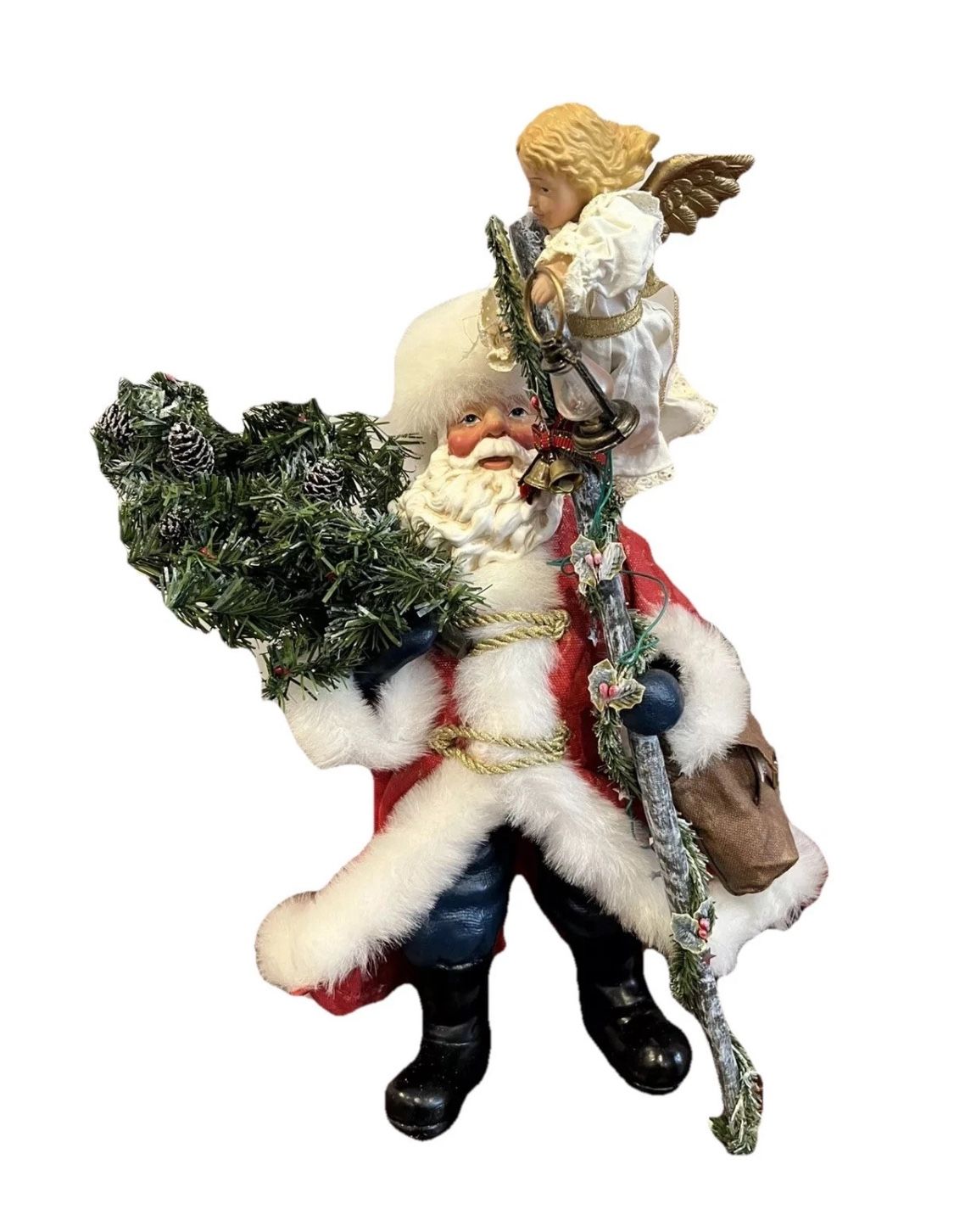 Clothtique Possible Dreams Santa Figure 713258 Leading Way Vintage Y2K Christmas
