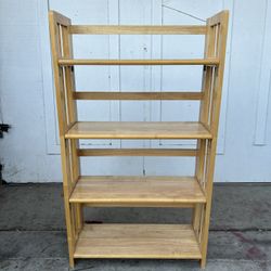 Collapsible Wooden 4 Tier Shelf