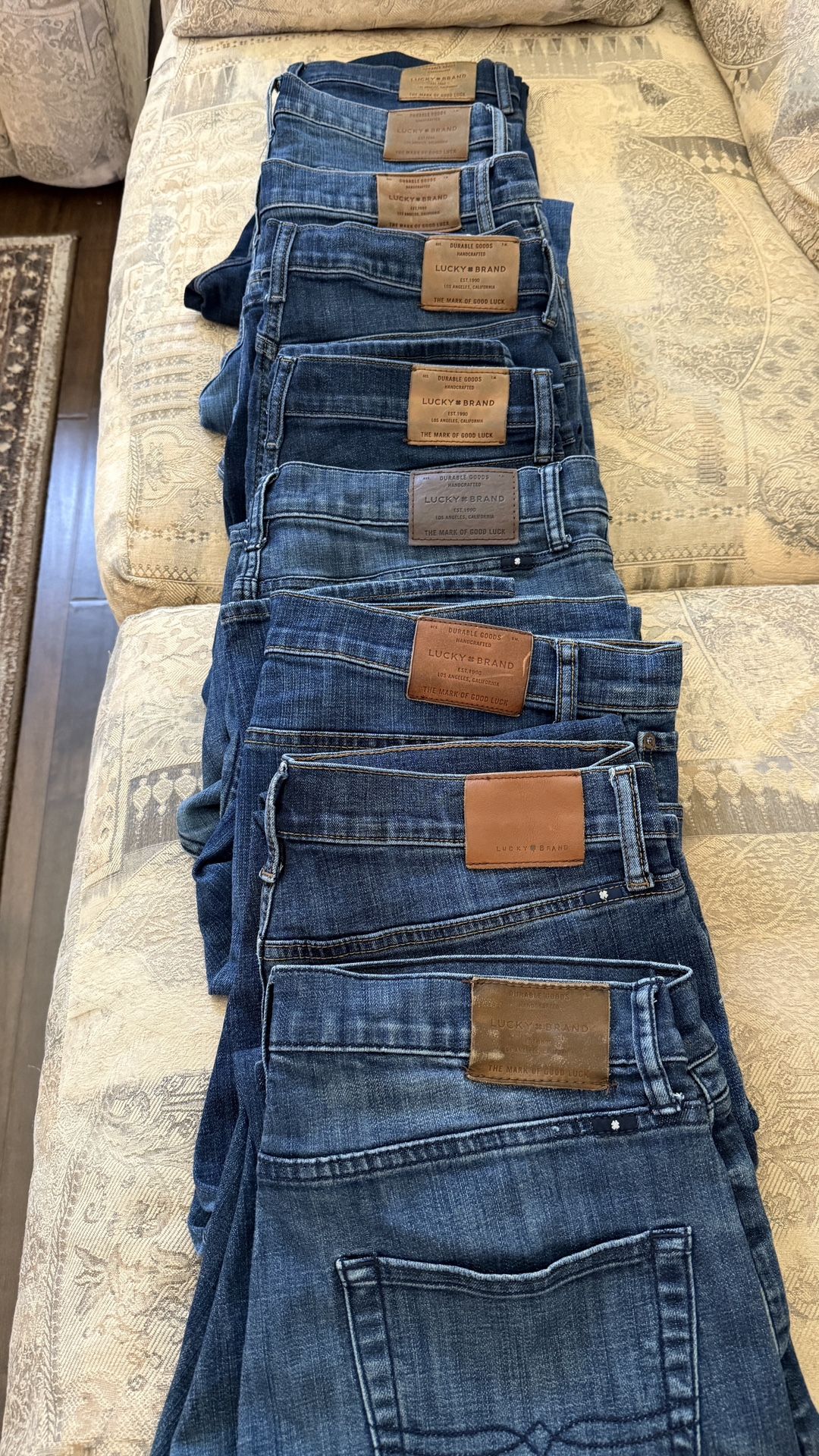 Lucky Brand jeans (9 Total) 410 Athletic Slim (Size 32 waist, 30 length)