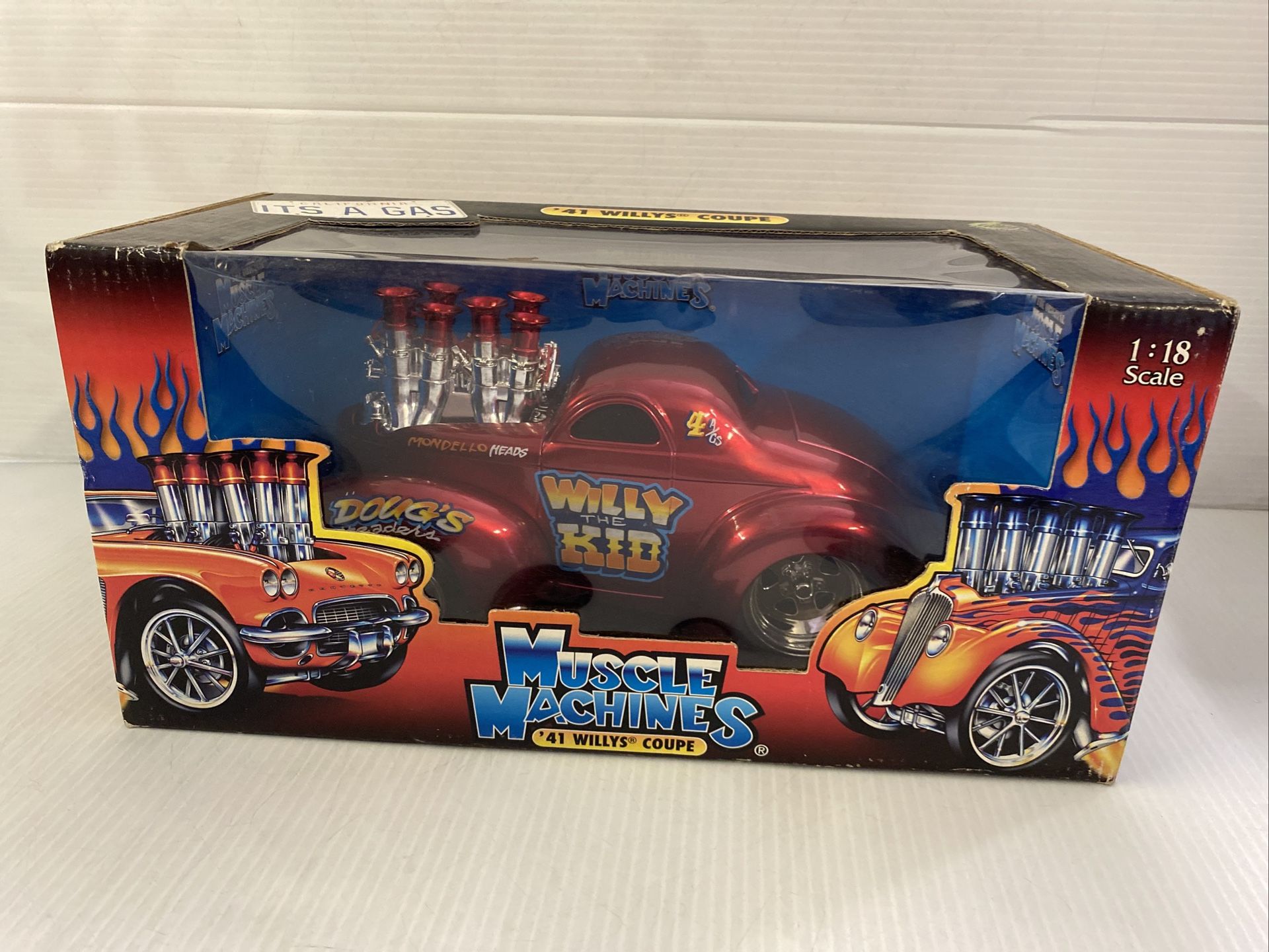 Muscle Machines '41 1941 Willys Coupe WILLY THE KID GASSER 1:18