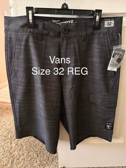 Vans Men’s Vanphibian Shorts, Size 32 Reg