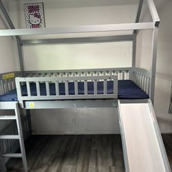 Twin Bed With Slide 