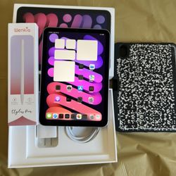 Apple iPad Mini 7th Generation (2024 Newest / A17 Pro) 128GB WiFi + Cellular 5G Unlocked with pen & case 
