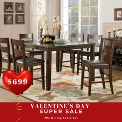 7 PC DINING TABLE 