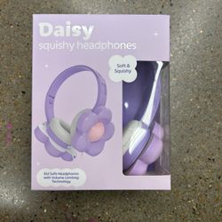 NWT Daisy squishy Headphones