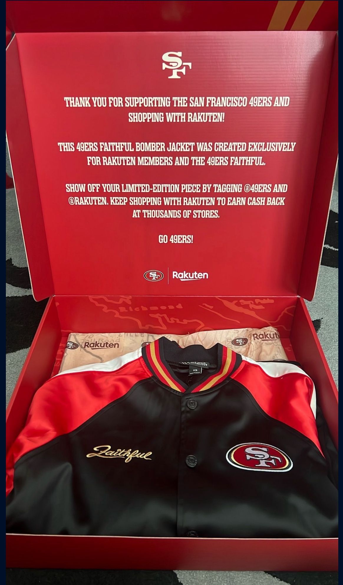 Men’s 49ers Bomber Jacket