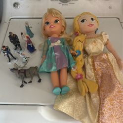 Lot Frozen Disney Dolls Elsa