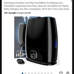 Comfort Cool Mist Ultrasonic Humidifier 