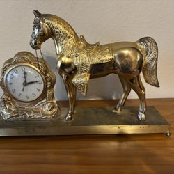 Vintage Horse Clock