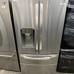 LG Stainless Steel 4 Door Refrigerator 28 Cubic Feet New