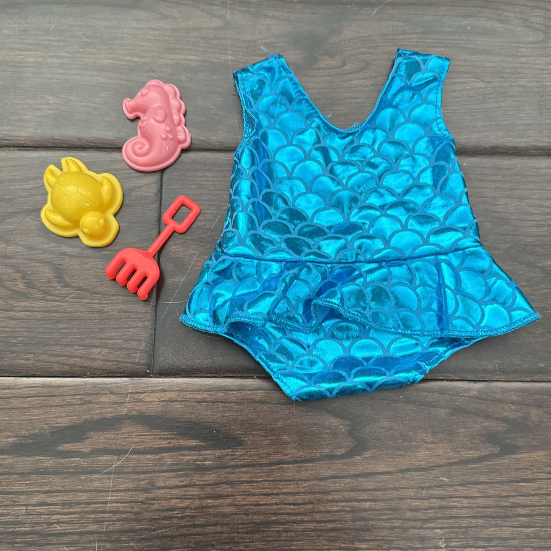 American Gurl Doll Bathing Suit And Beach Accessories