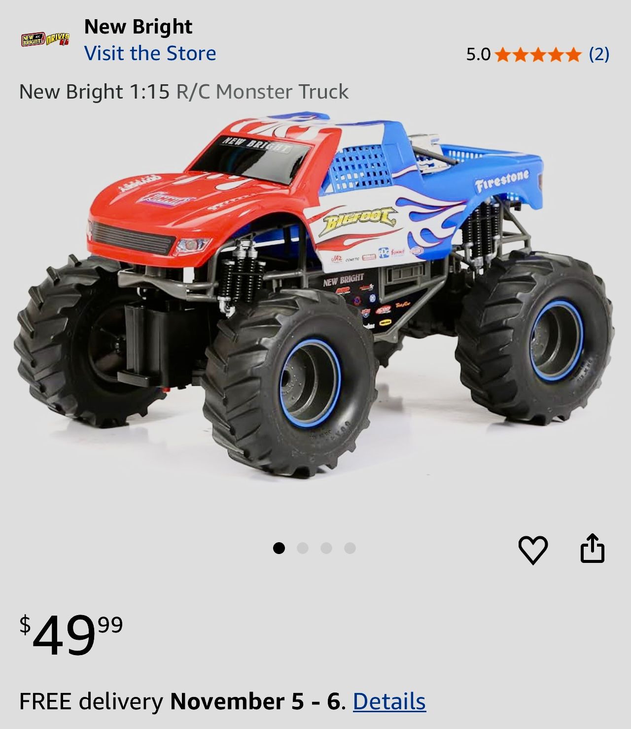 Brand New Right Rc Monster Truck