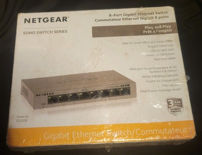 NETGEAR GS308 8 Port Gigabit Switch