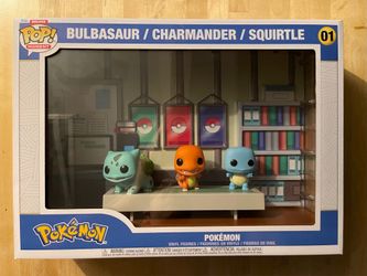 Funko POP Moments Deluxe #01 Pokemon Starters Bulbasaur Charmander Squirtle