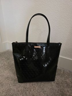Kate Spade black PVC tote bag