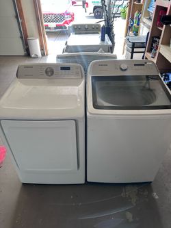 Samsung washer and electric dryer set