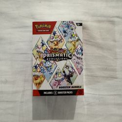 🔥 Pokémon Prismatic Evolutions Booster Bundle – 6 Packs – New & Sealed! 🔥